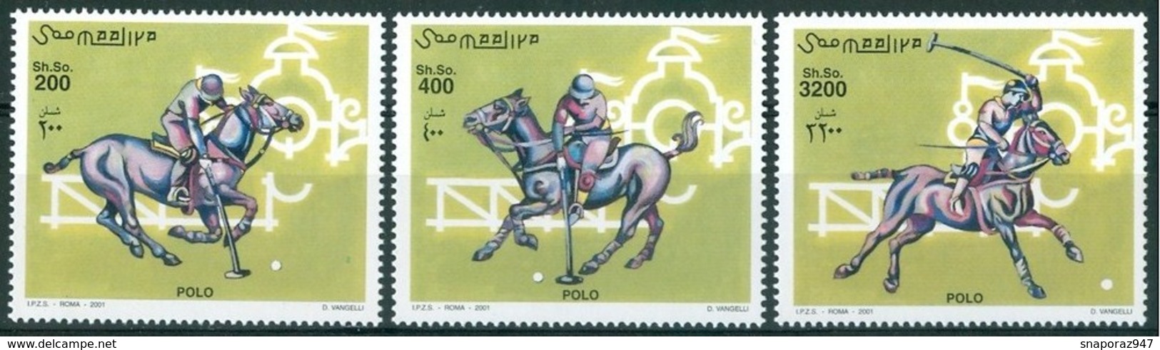 2001 Somalia Polo Players Joueurs MNH** - Wasserball