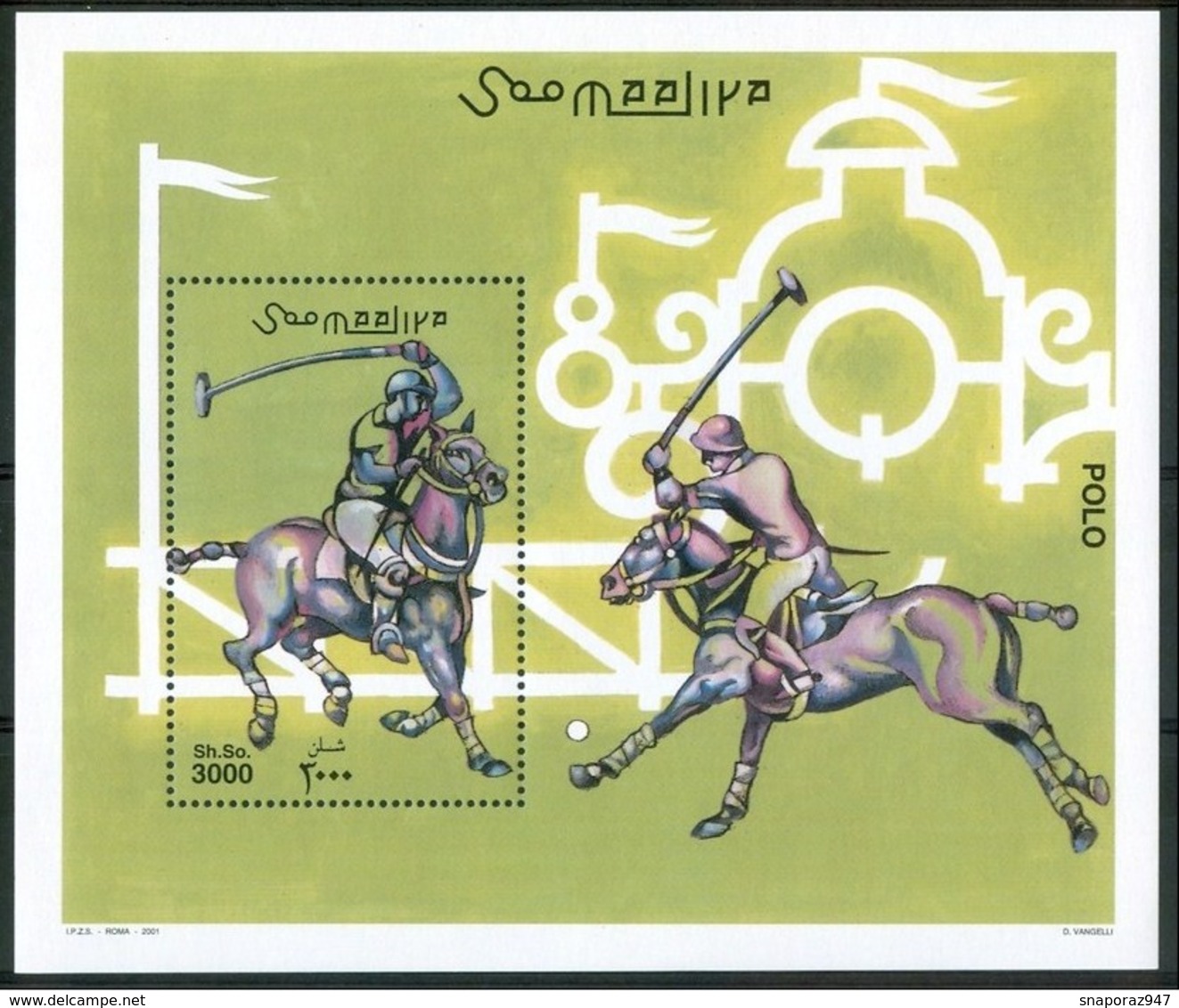 2001 Somalia Polo Players Joueurs MNH** - Wasserball