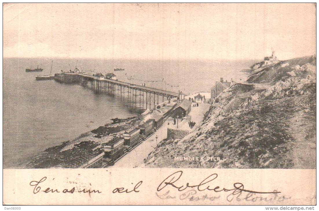 PAYS DE GALLES SWANSEA MUMBLES PIER CIRCULEE 1904 - Otros & Sin Clasificación