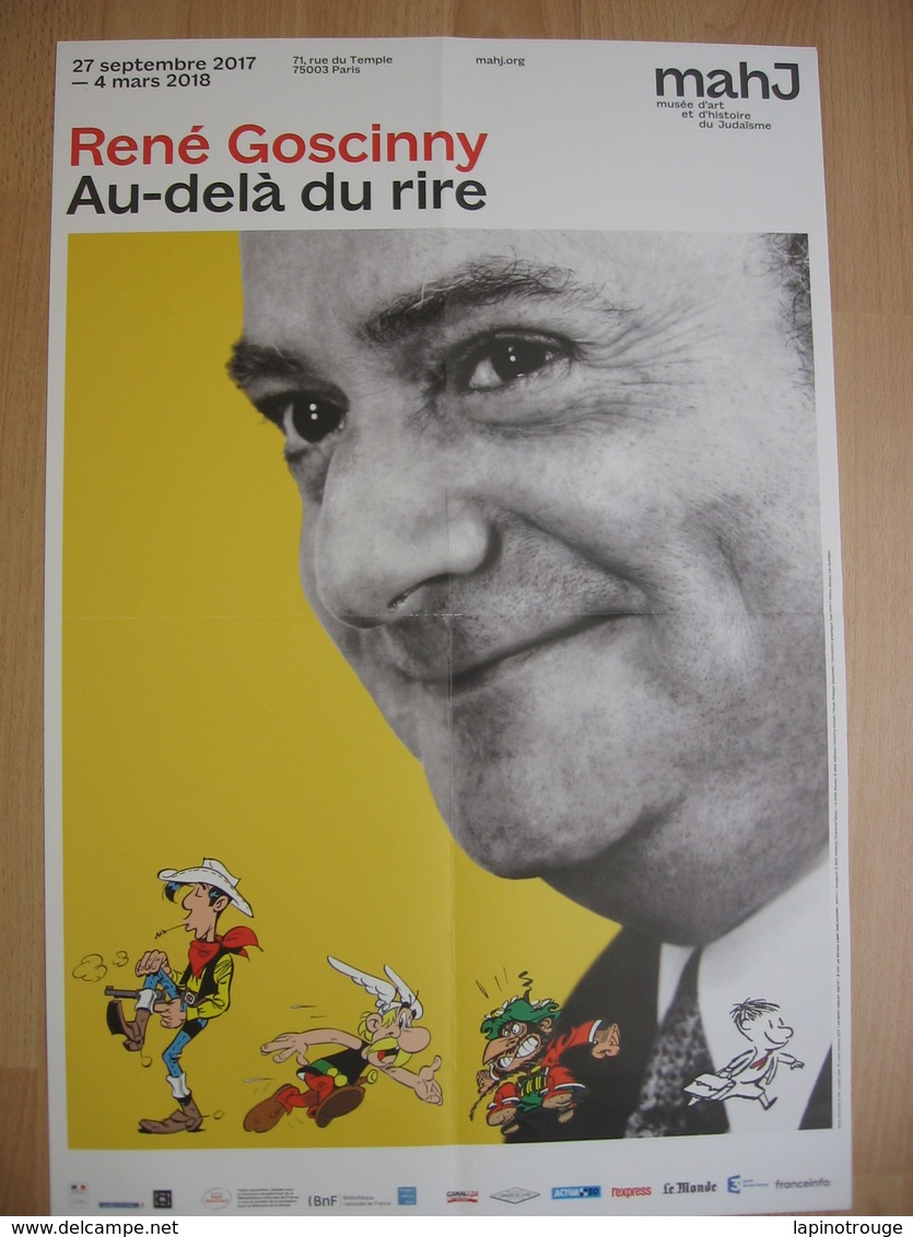 Affiche GOSCINNY René Exposition Majh Paris 2017 (Astérix Lucky Luke Iznogoud...) - Afiches & Offsets