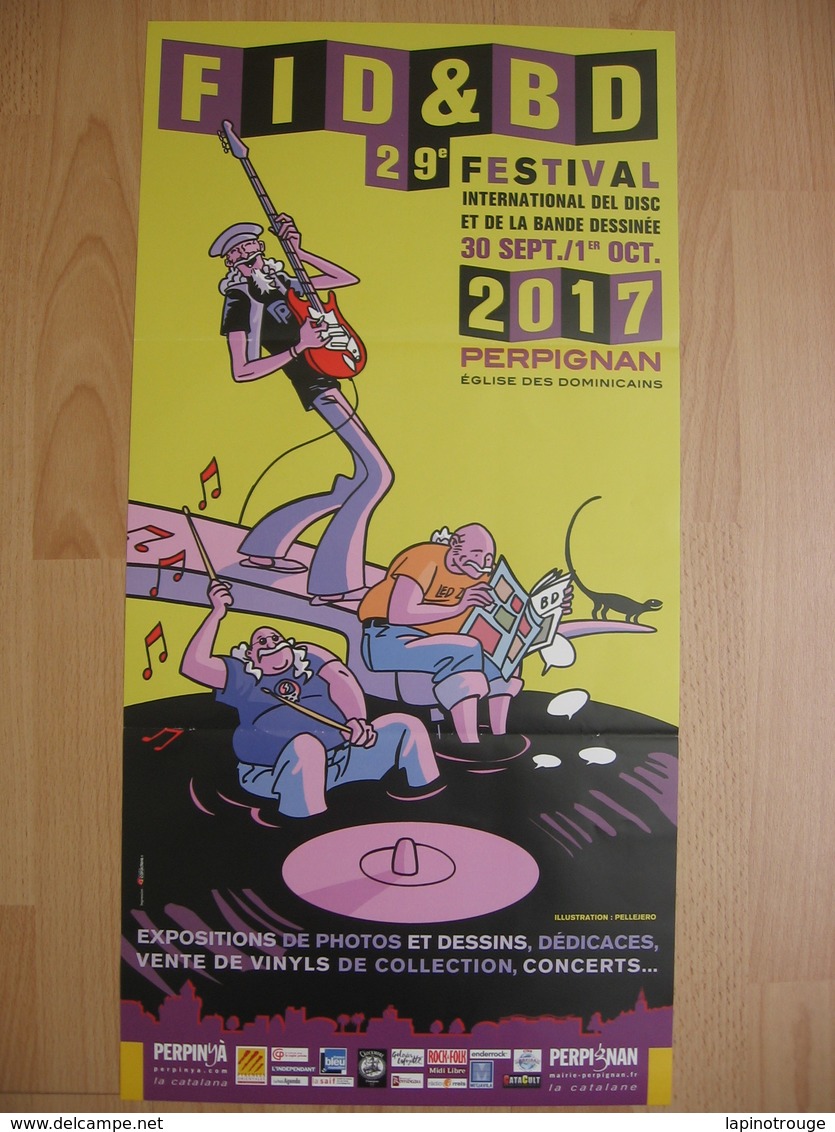 Affiche PELLEJERO Ruben Festival BD Perpignan 2017 (Corto Maltese) - Affiches & Offsets