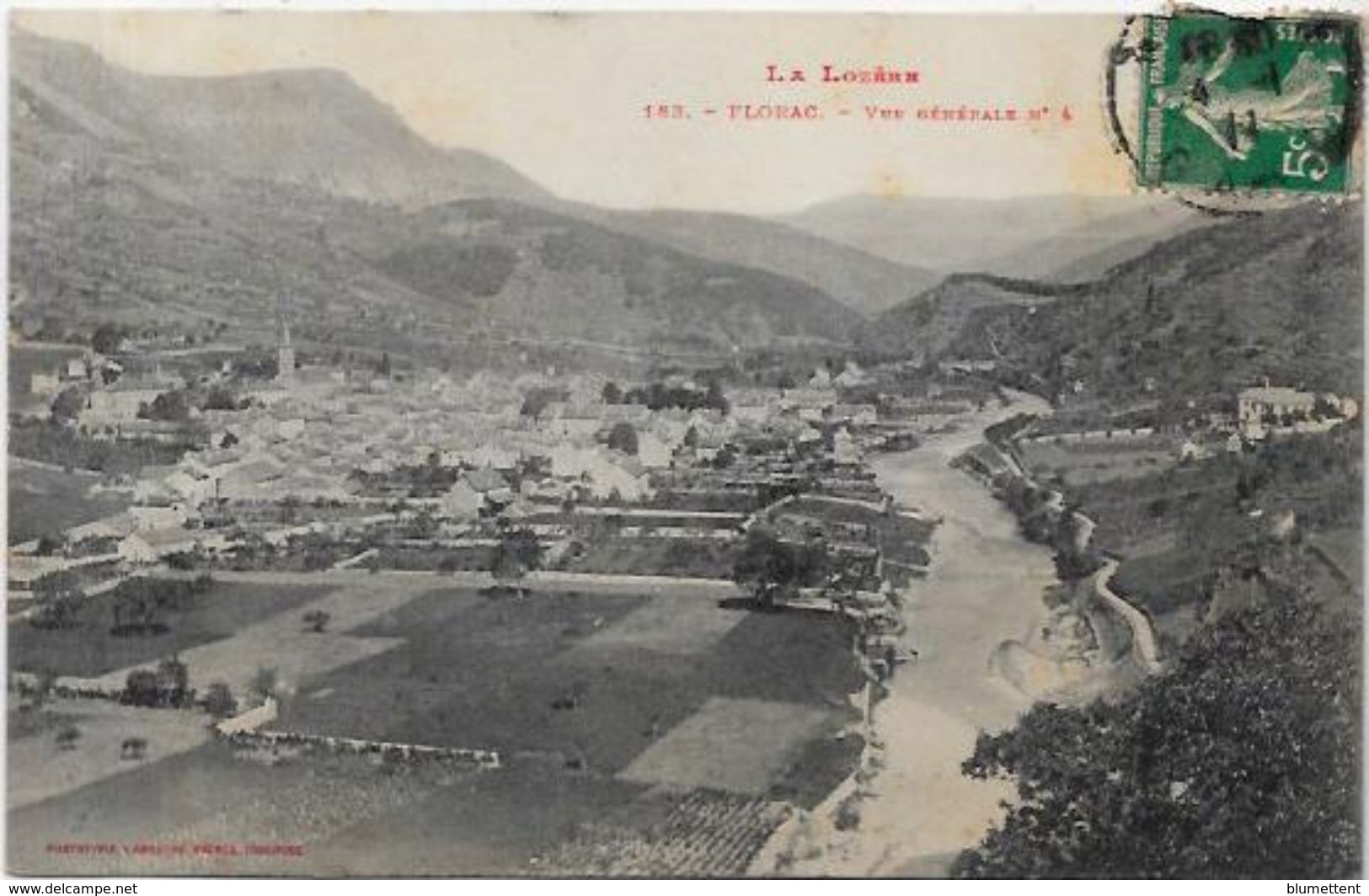 CPA Florac Lozère Circulé - Florac