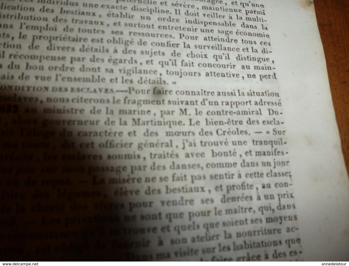 1935 FRANCE PITTORESQUE (Martinique, ) Histoire-Les planteurs et les esclaves-Colons-Gravure St-Pierre-Garnison- -etc