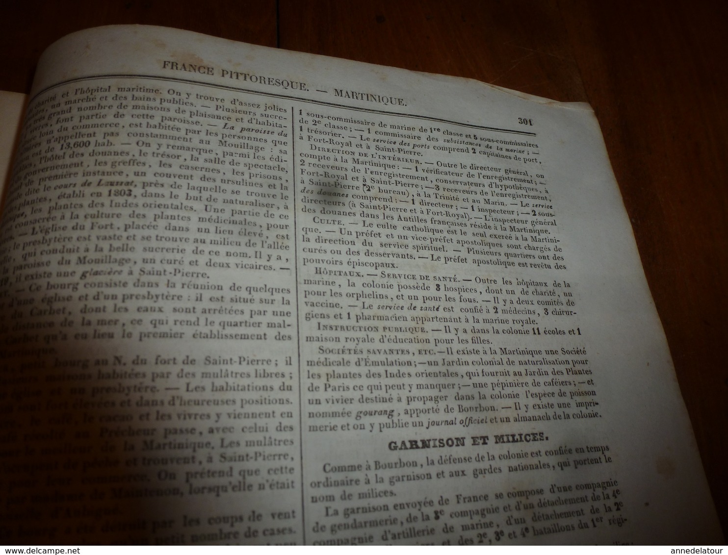 1935 FRANCE PITTORESQUE (Martinique, ) Histoire-Les planteurs et les esclaves-Colons-Gravure St-Pierre-Garnison- -etc