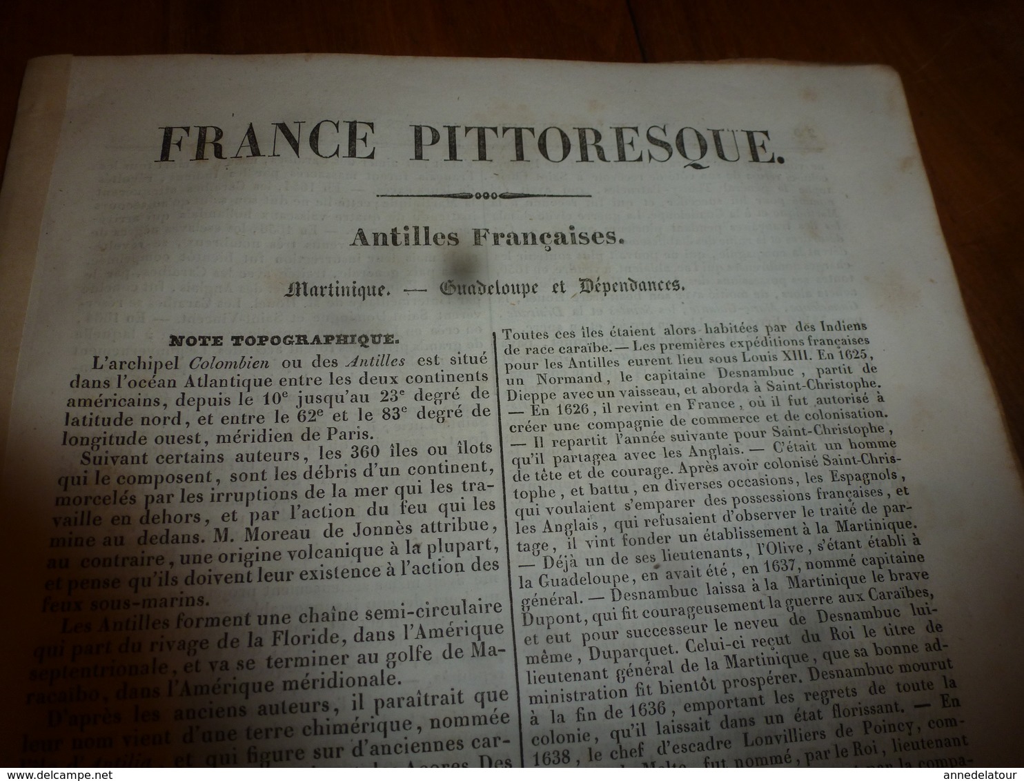 1935 FRANCE PITTORESQUE (Antilles Françaises : Martinique,Guadeloupe Et Dépendances) -Histoire-Culture Coloniale- Etc - Autres & Non Classés
