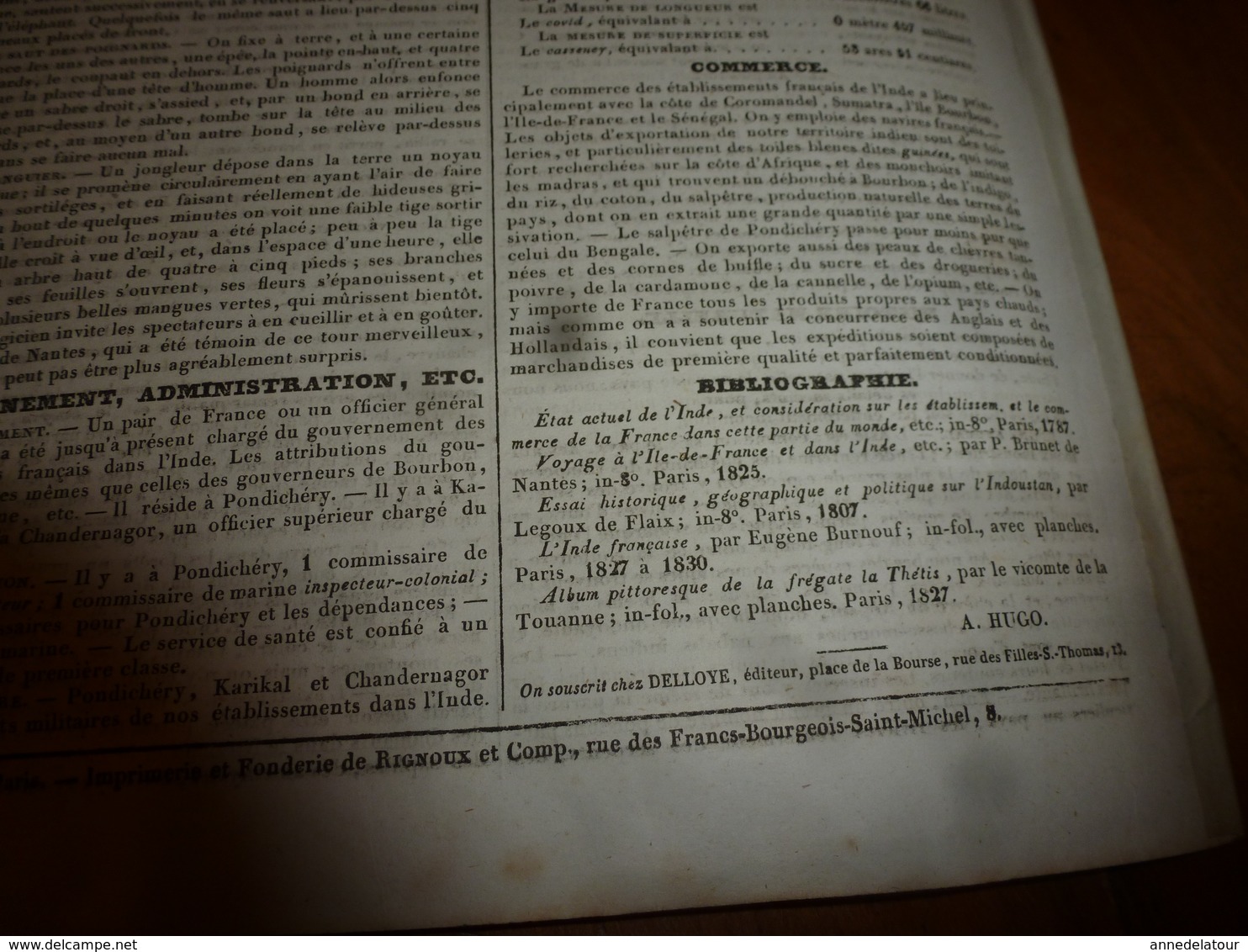 1935 FRANCE PITTORESQUE (Etablissements français dans l'Inde)-Caractère-Moeurs-Religions-Castes-Jongleurs indiens-etc