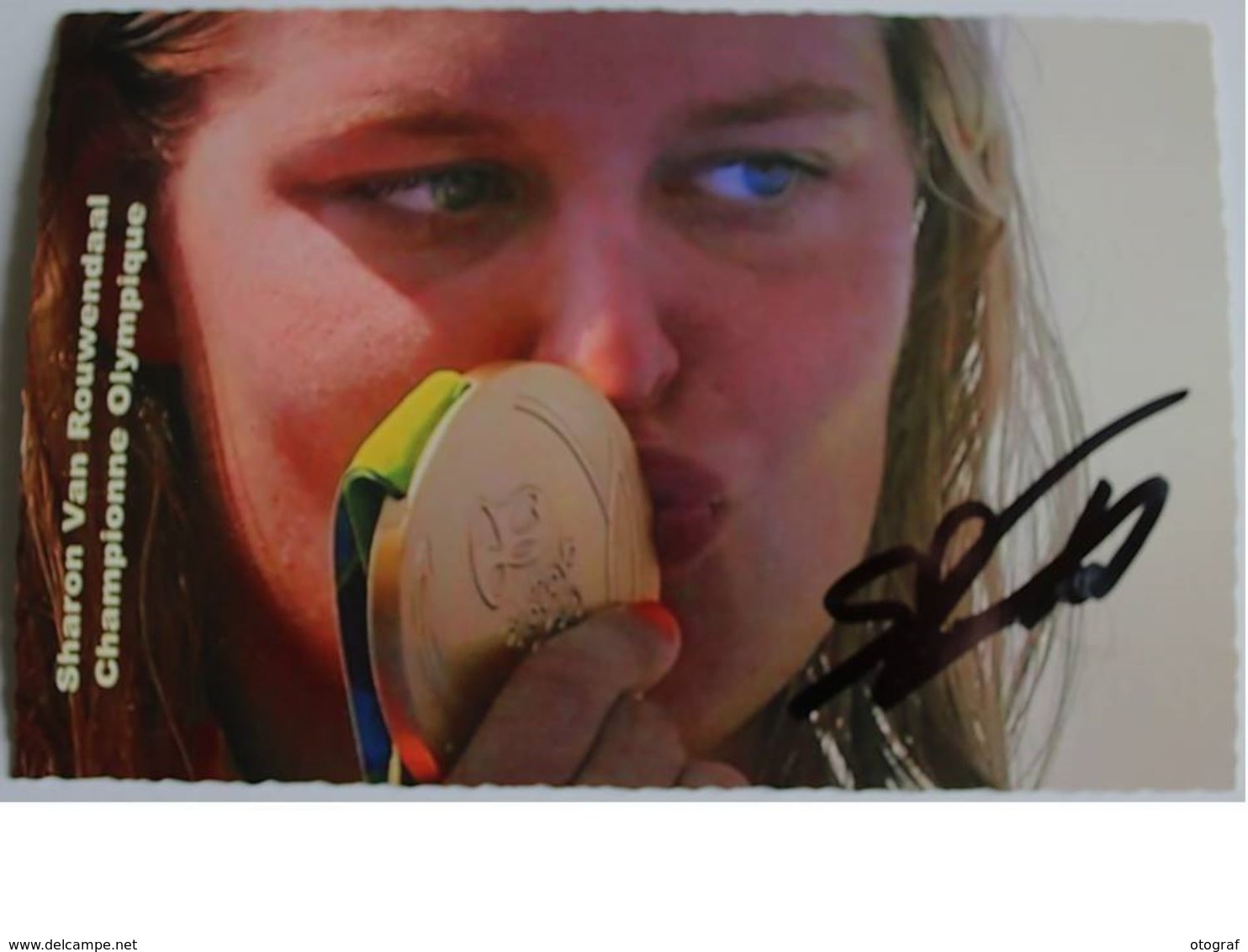 Carte Postale - Sharon Van ROUWENDAAL - Dédicace - Hand Signed - Autographe Authentique  - - Natation