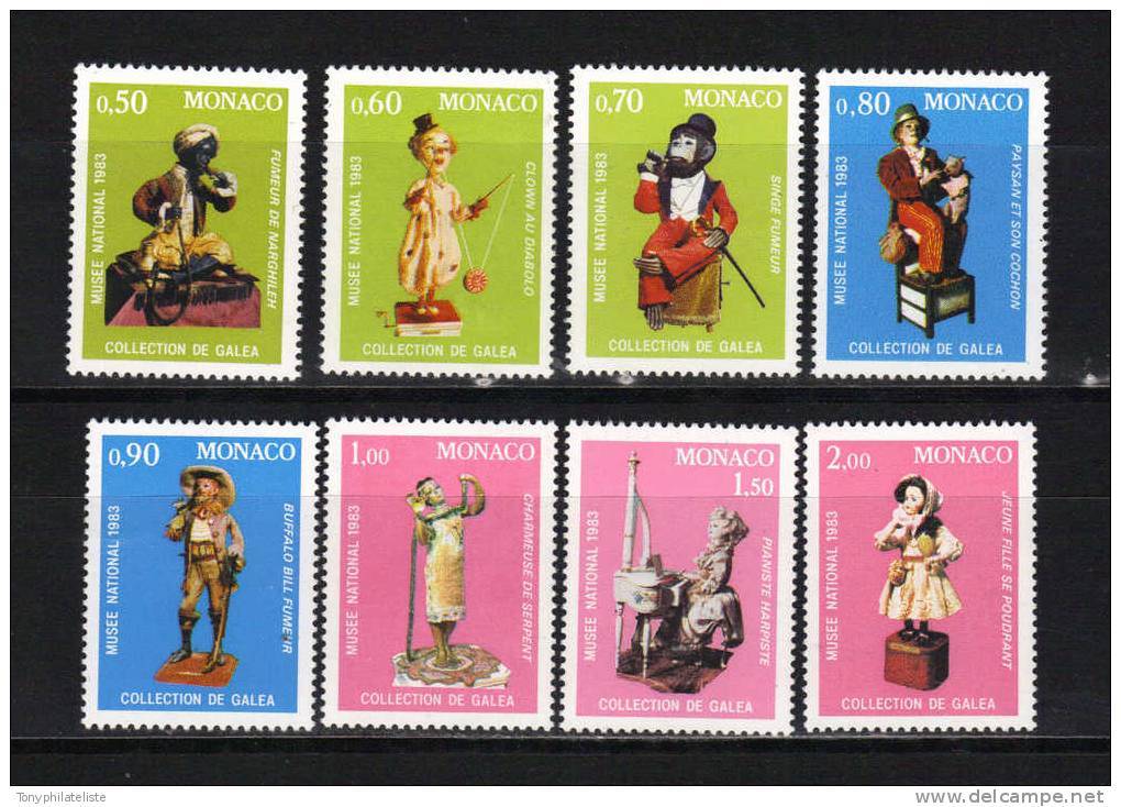 Monaco Timbres De 1983  Neufs** N°1377 A 1384  Automates Serie Complète - Unused Stamps