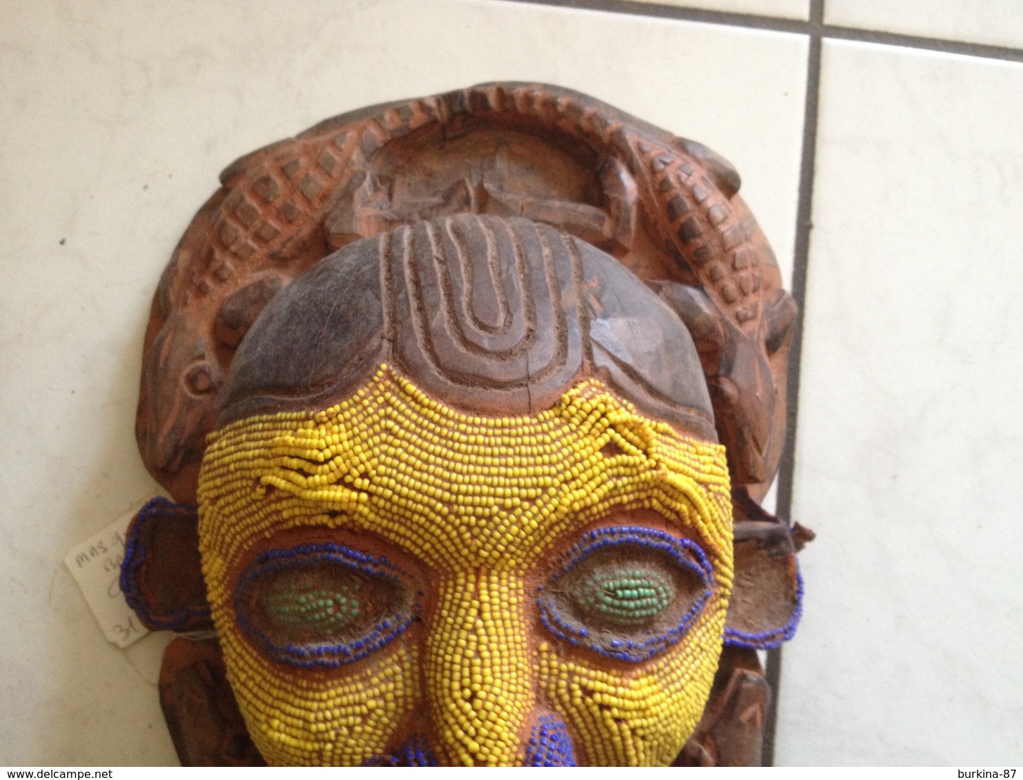 Masque, Perlé, Bamiléké , Cameroun - Art Africain