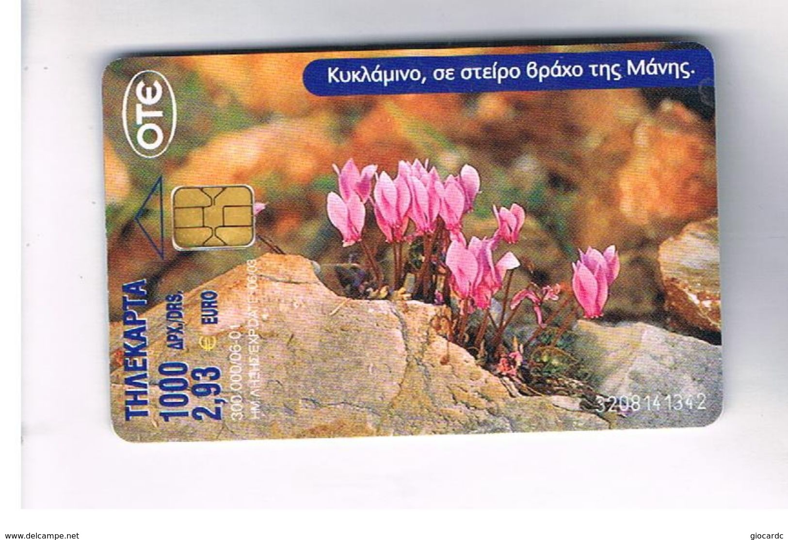 GRECIA (GREECE) -  2001 -  FLOWERS    - USED - RIF.  41 - Fleurs