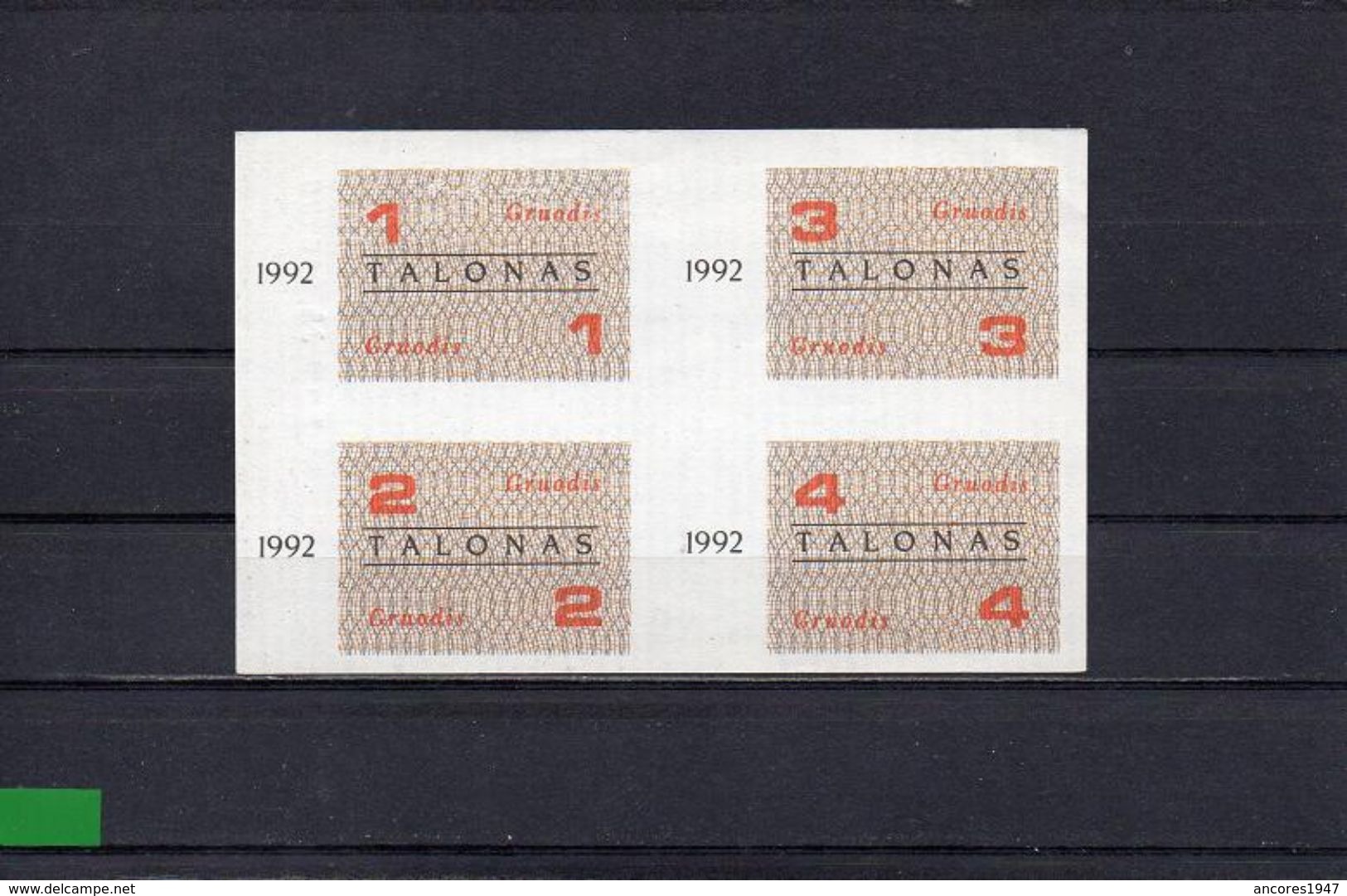 LITUANIA 1992, 10 TALONAS, P-C007, SC-UNC, 2 ESCANER - Lithuania