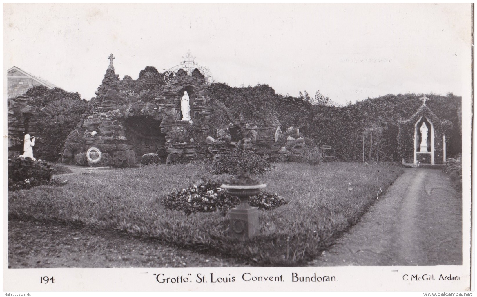 AR21 Grotto St. Louis Convent, Bundoran - RPPC - Donegal