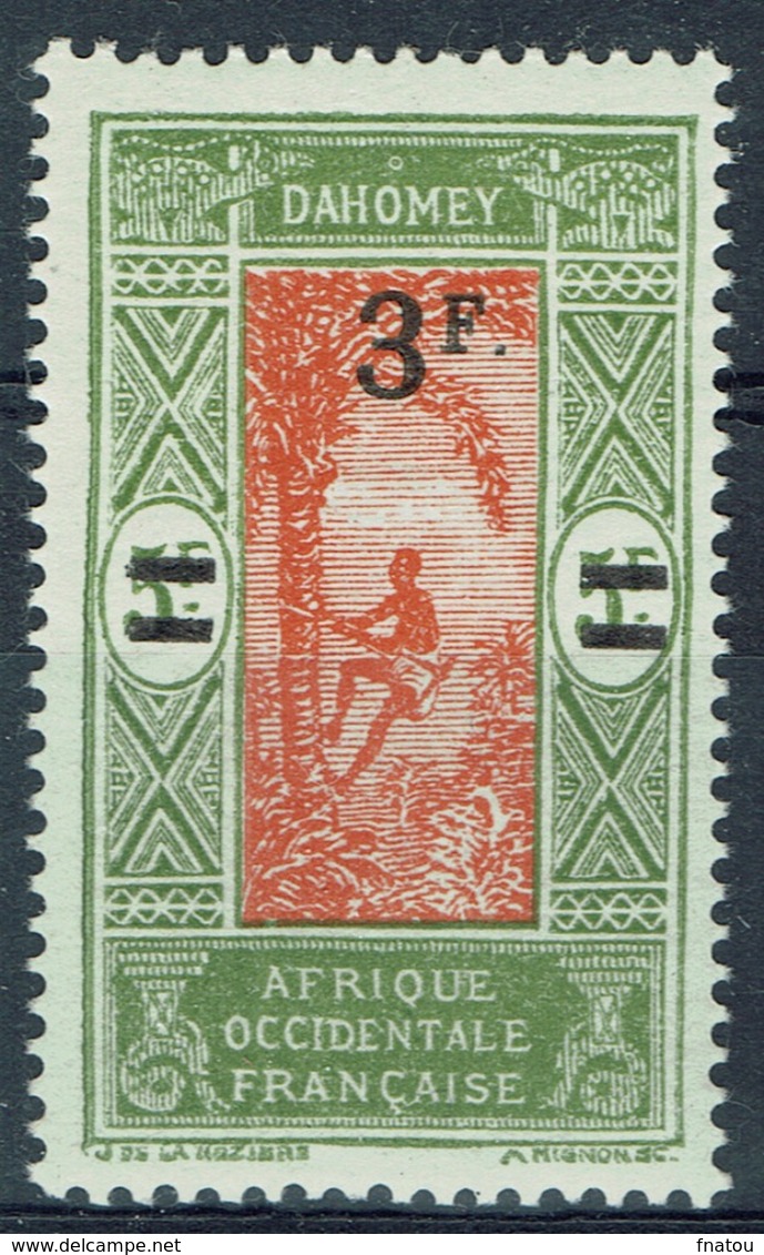 Dahomey (French Colony), Palmtree, 3f./5f., 1926, MNH VF - Nuovi