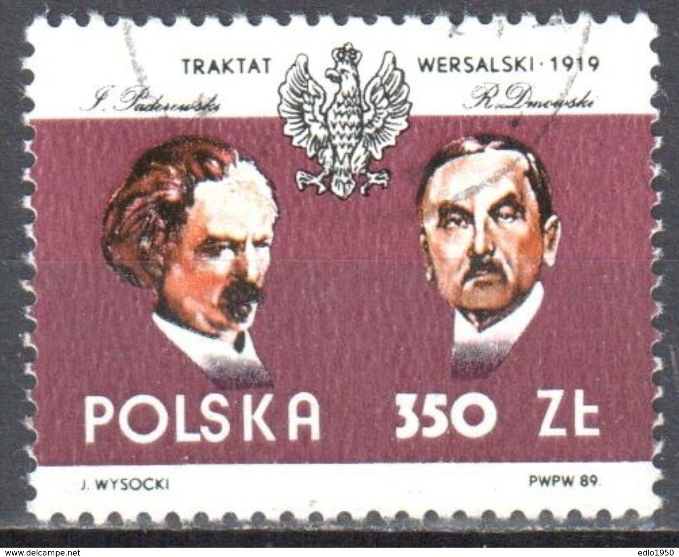 Poland 1989 - Treaty Of Versailles - Mi. 3231 - Used - Gebraucht