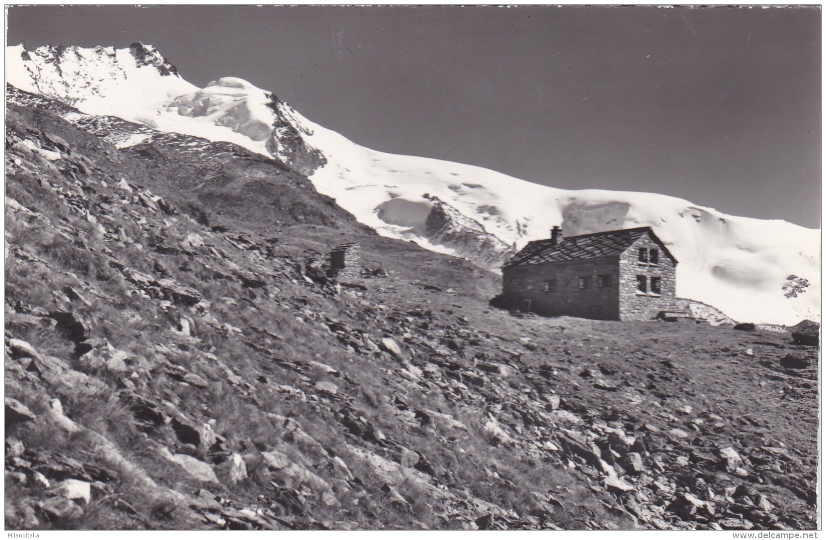 Täschhütte Am Alphubel Mit Rimpfischhorn (17226) * 2. 9. 1970 - Täsch