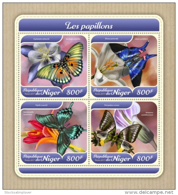 Niger 2018 Butterflies S201801 - Niger (1960-...)