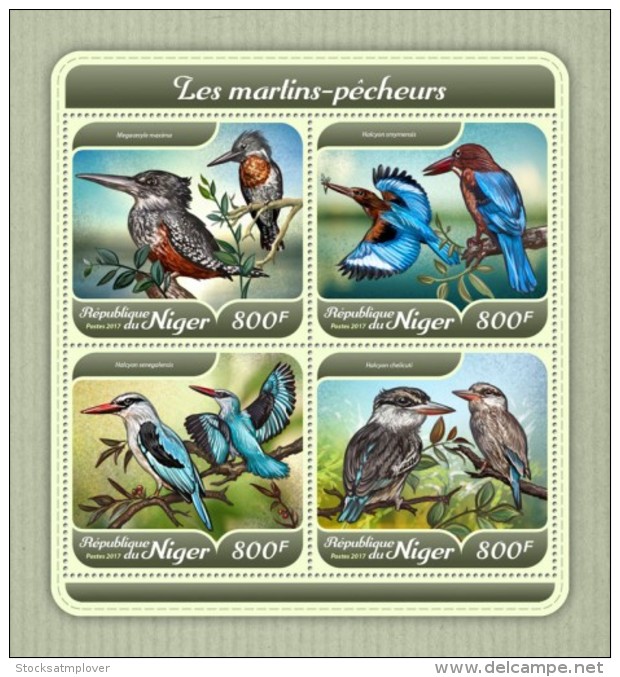 Niger 2018 Kingfishers Birds S201801 - Niger (1960-...)