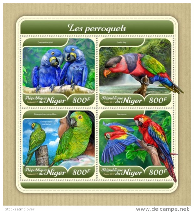 Niger 2018 Parrots Birds S201801 - Niger (1960-...)