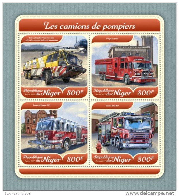 Niger 2018 Fire Engines S201801 - Niger (1960-...)