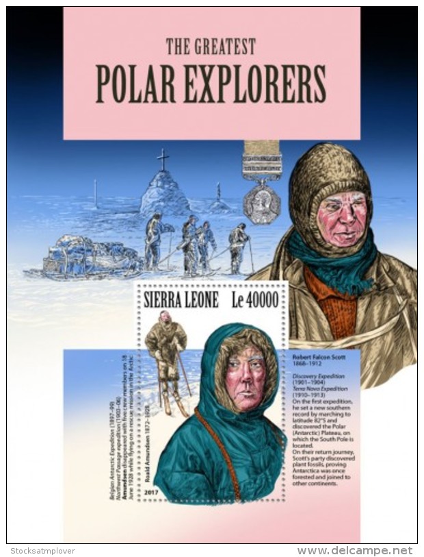 Sierra Leone 2018 Polar Explorers S201801 - Sierra Leone (1961-...)