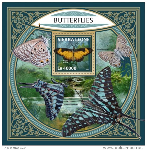 Sierra Leone 2018 Butterflies S201801 - Sierra Leone (1961-...)