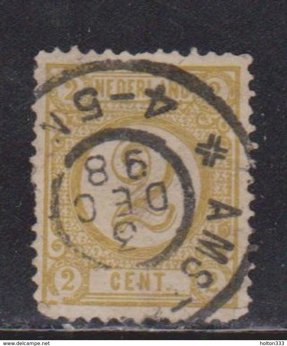 NETHERLANDS Scott # 36 Used - Numeral Type - Used Stamps