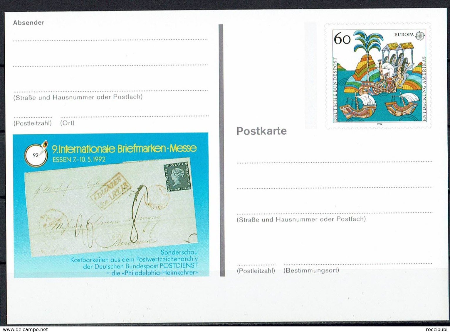 Ganzsache, Postkarte - Private Postcards - Mint