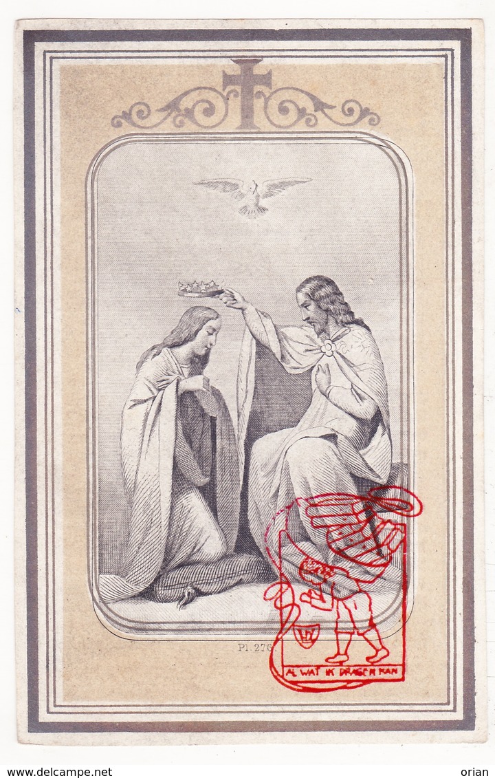 DP Isabella Poplemon ° 1783 † Antwerpen 1866 X Guilielmus Wintmolders - Images Religieuses