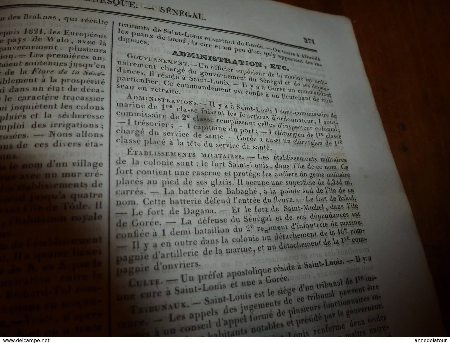 1935 FRANCE PITTORESQUE (Sénégal et Gorée) -Caractère-Coutumes-Langage-Histoire-Villes-Industrie-Bourgs-Escales,etc