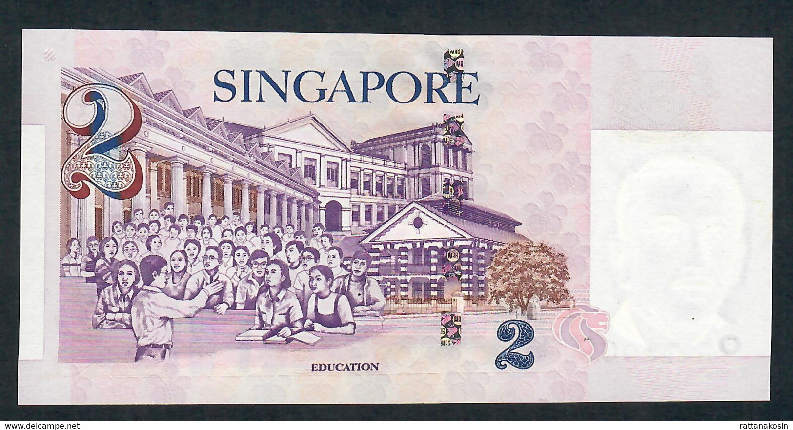 SINGAPORE P38 2 DOLLARS 1999 #OCL  UNC. - Singapore