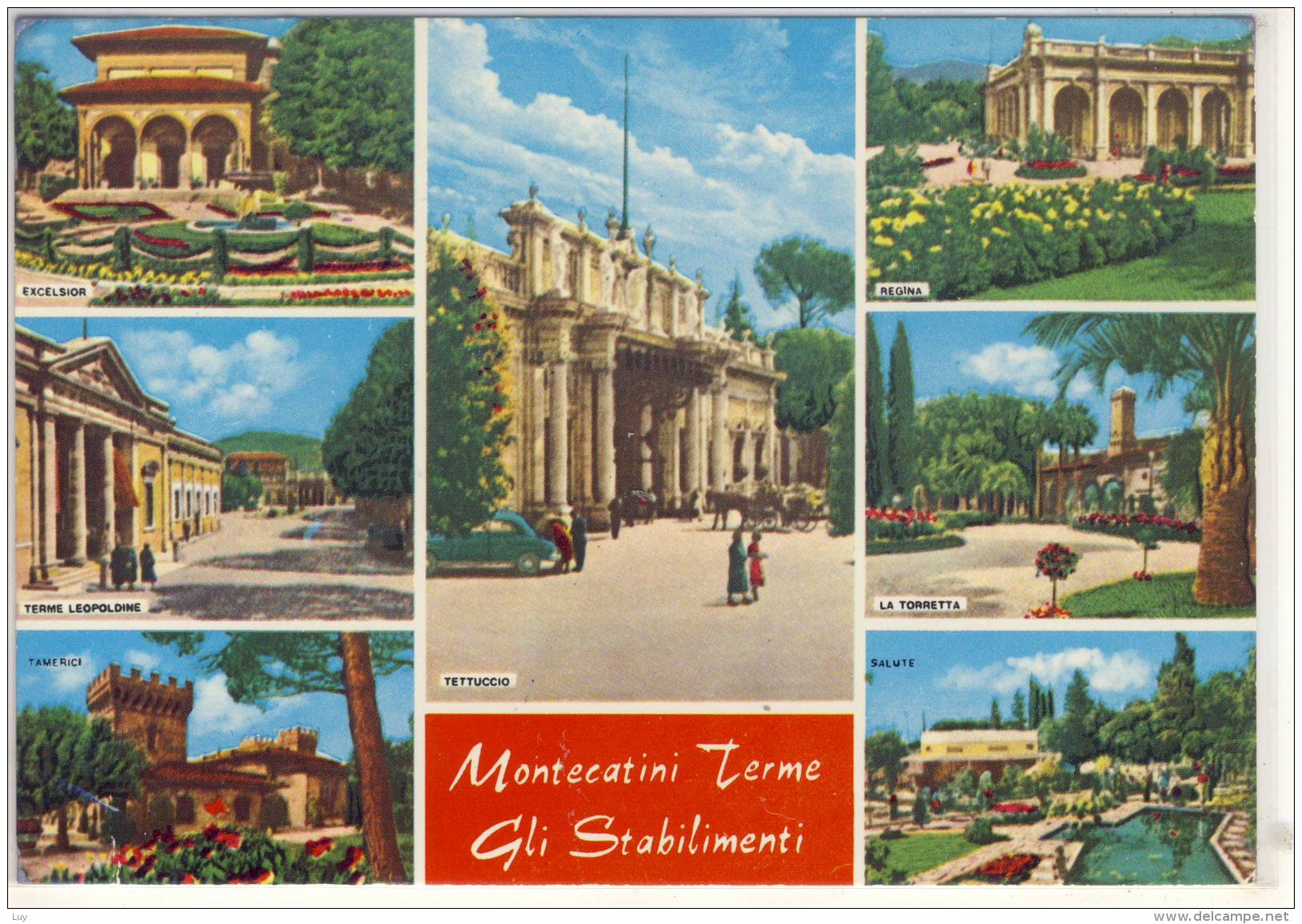 MONTECATINI TERME   VIAGGIATA  STORIA POSTALE  BELLE FRANCOBOLLO - Autres & Non Classés