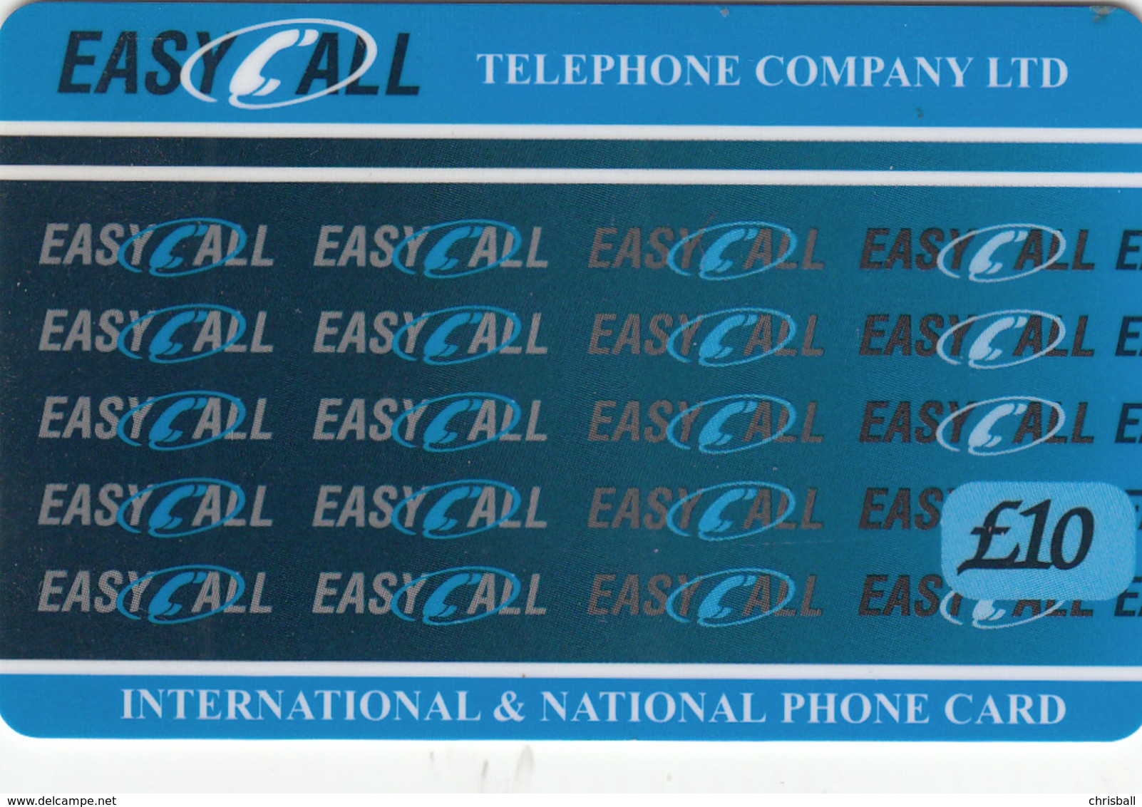 UK  Phonecard  Easy Call £10 Remote Memory - Fine Used - [ 8] Firmeneigene Ausgaben