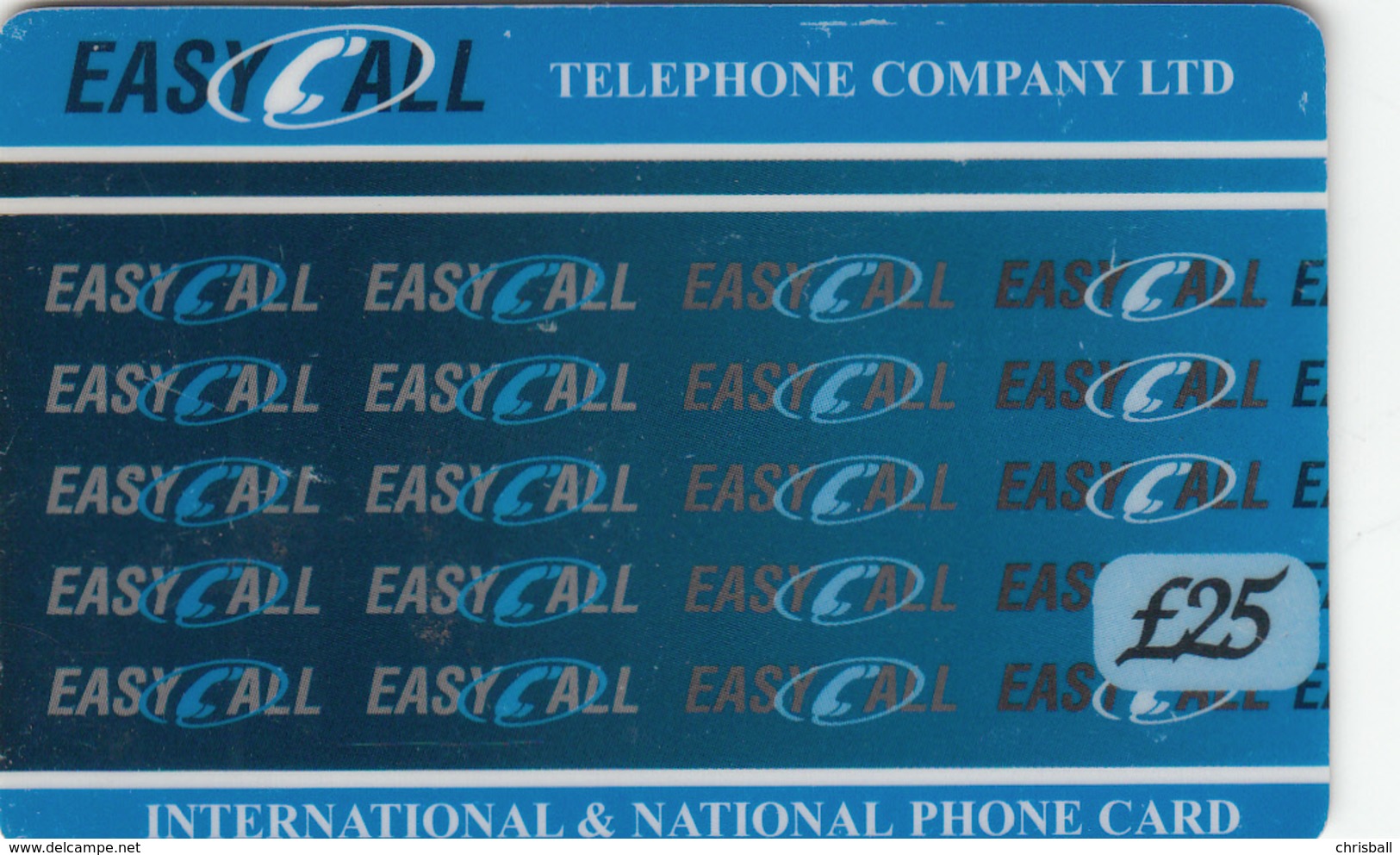 UK  Phonecard  Easy Call £25 Remote Memory - Fine Used - [ 8] Firmeneigene Ausgaben