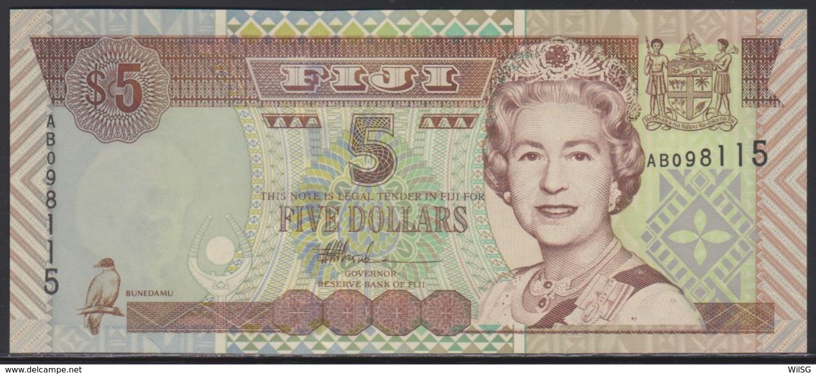 Fiji 5 Dollars (ND 2002) UNC - Fidji