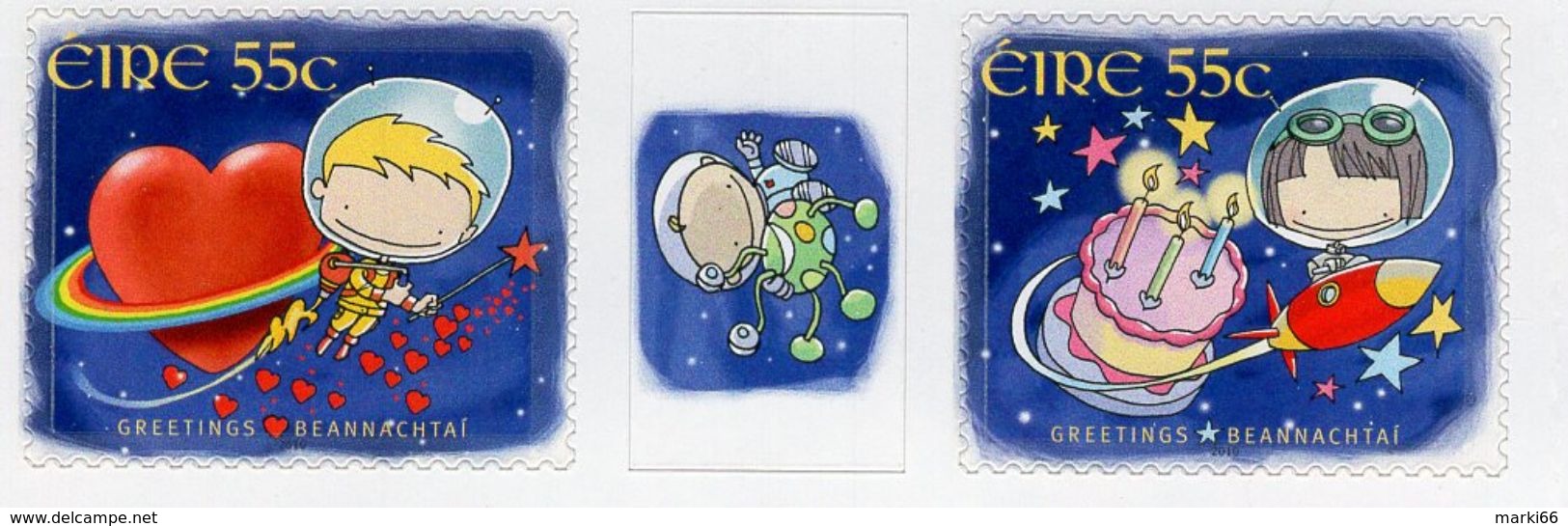 Ireland - 2010 - Greetings - Wedding - Mint Self-adhesive Booklet Stamp Set - Neufs
