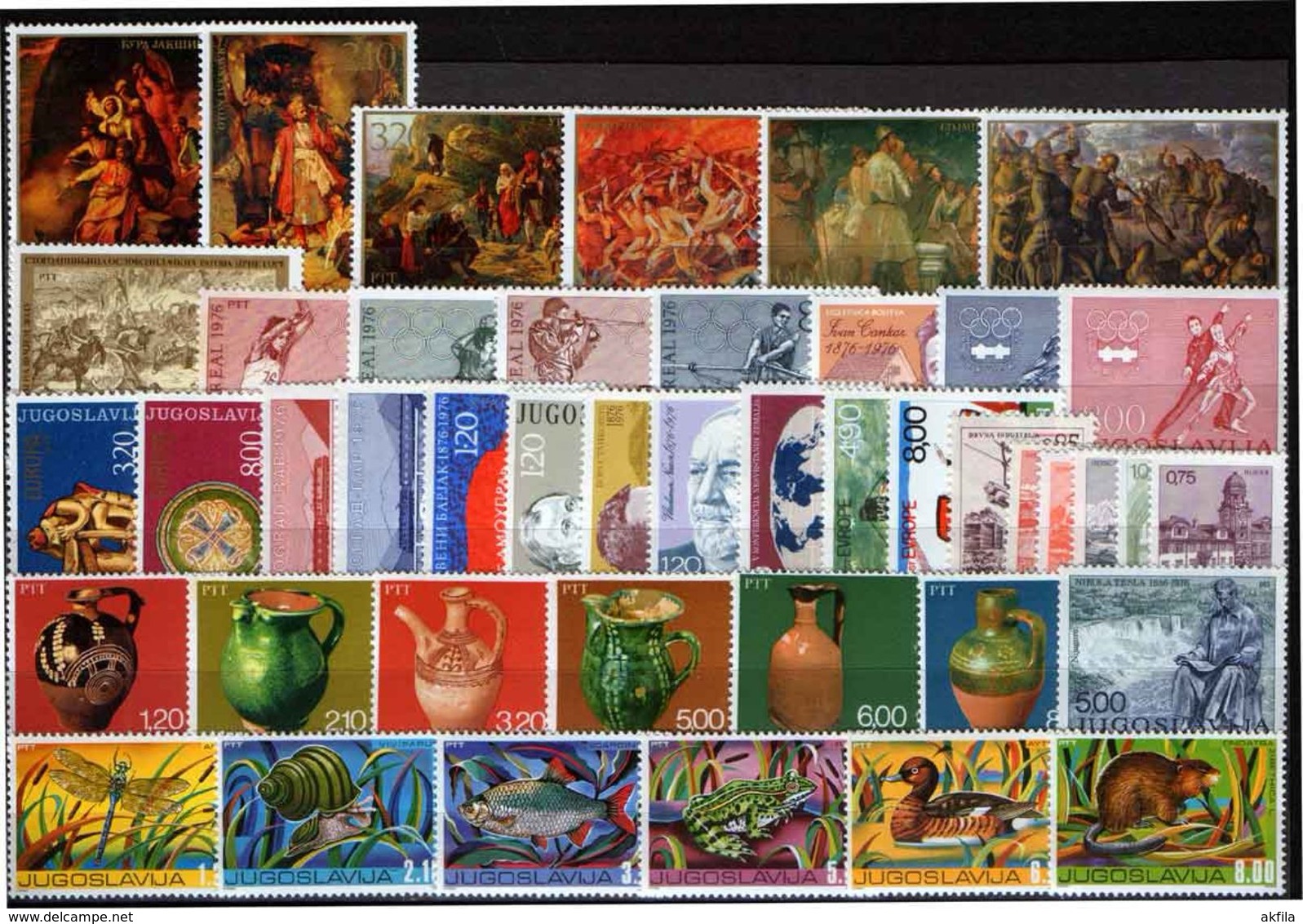 Yugoslavia 41 complete years from 1962 to 2002 year, MNH (**)