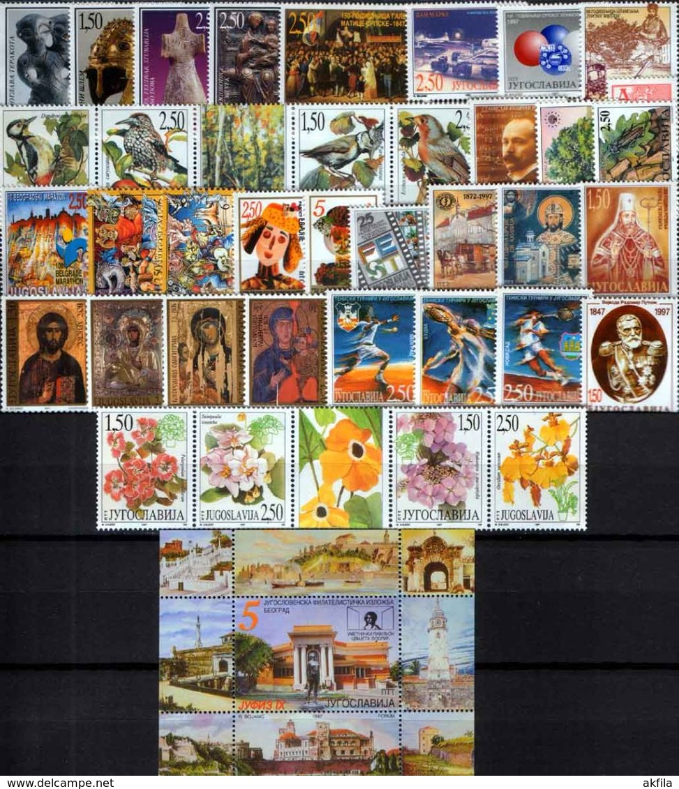 Yugoslavia 41 complete years from 1962 to 2002 year, MNH (**)