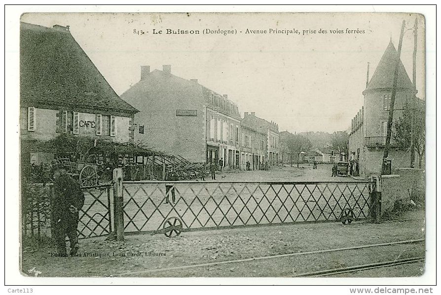 24 - B6865CPA - LE BUISSON - Avenue Principale, Prise Des Voies Ferrées - Assez Bon état - DORDOGNE - Autres & Non Classés