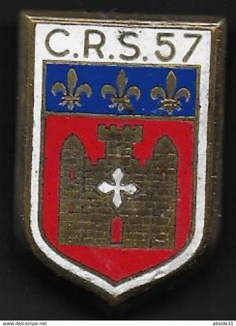 C.R.S.  57  ( Carcassonne ) - Insigne émaillé Drago Romainville - Polizia