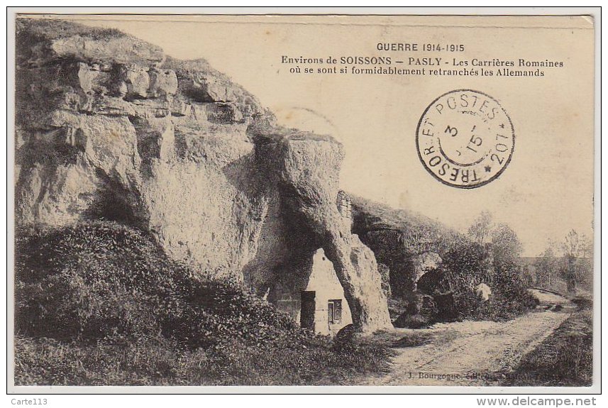 2 - B12104CPA - PASLY - Les Carrieres Romaines - Bon état - AISNE - Autres & Non Classés