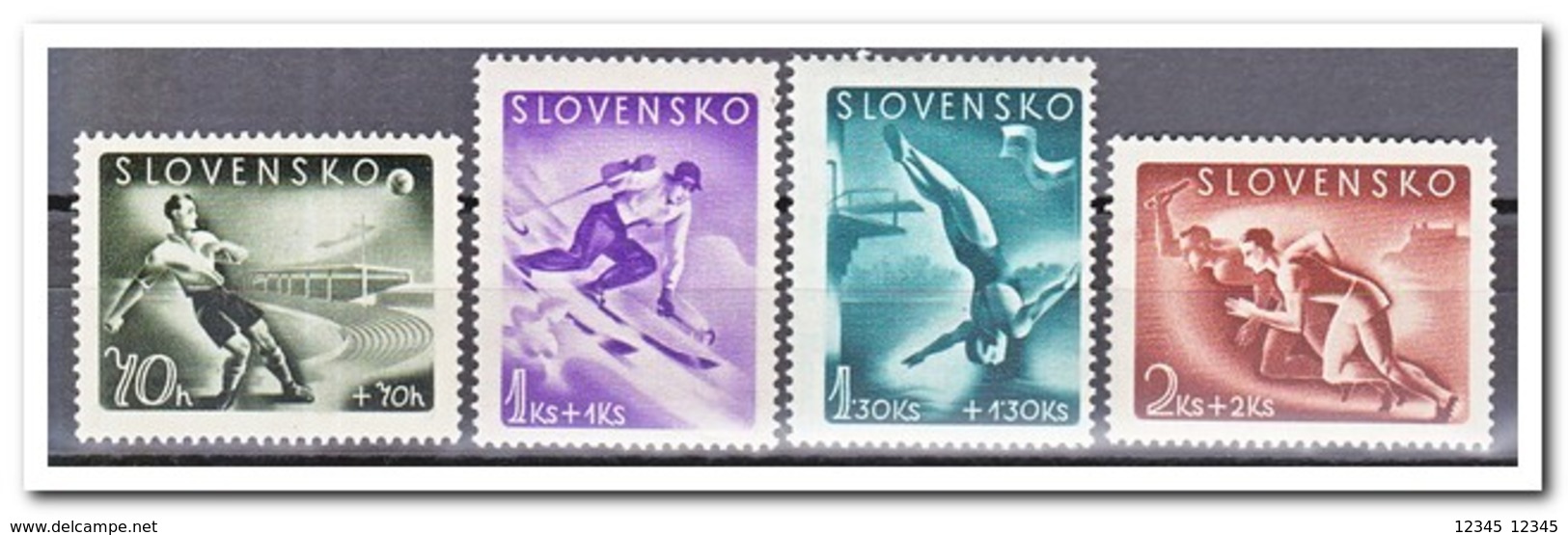 Slowakije 1944, Postfris MNH, Sport - Nuevos