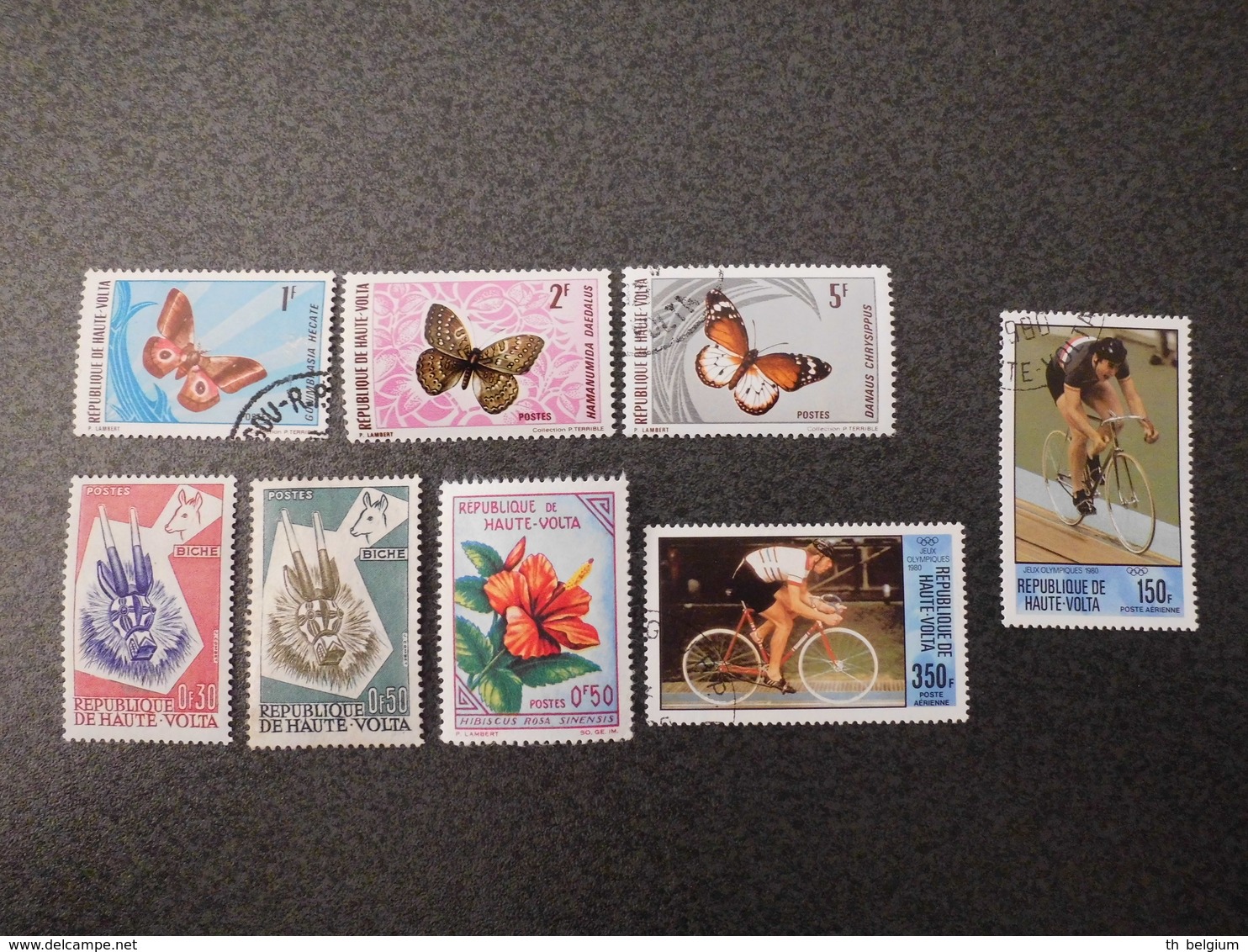 Stamps Of The World: Burkina Faso / Upper Volta (2: Cycling - Butterfly - Football - Etc. ) - Burkina Faso (1984-...)