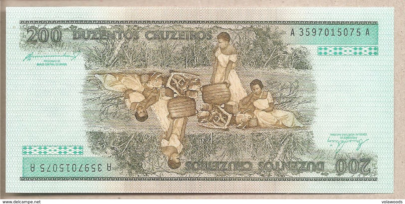 Brasile  - Banconota Non Circolata FdS Da 200 Cruzeiros P-199b - 1984 - Brésil