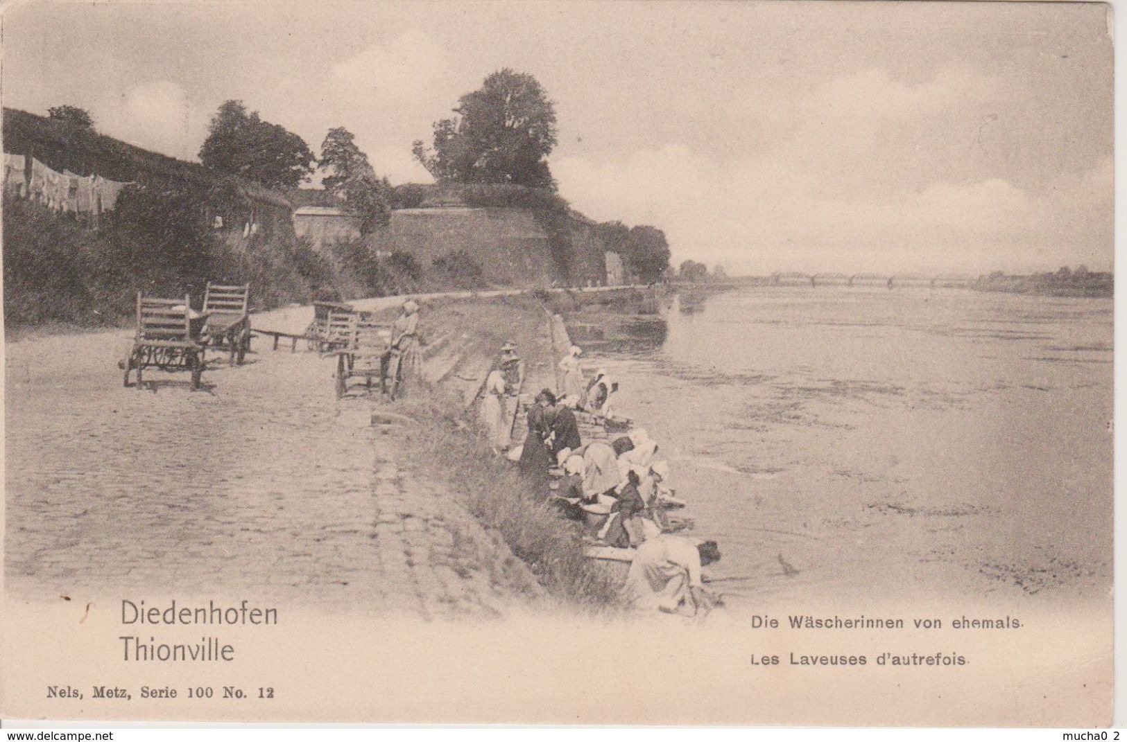 57 - THIONVILLE - NELS SERIE 100 N° 12 - LES LAVEUSES D'AUTREFOIS - Thionville