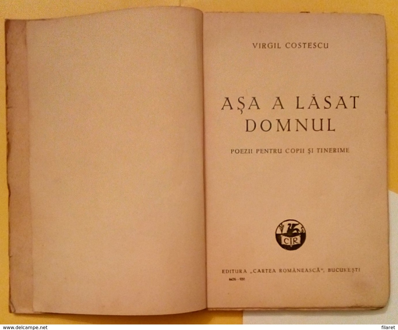 ROMANIA-ASA A LASAT DOMNUL/SO GOD LEFT,by VIRGIL COSTESCU - Poesía