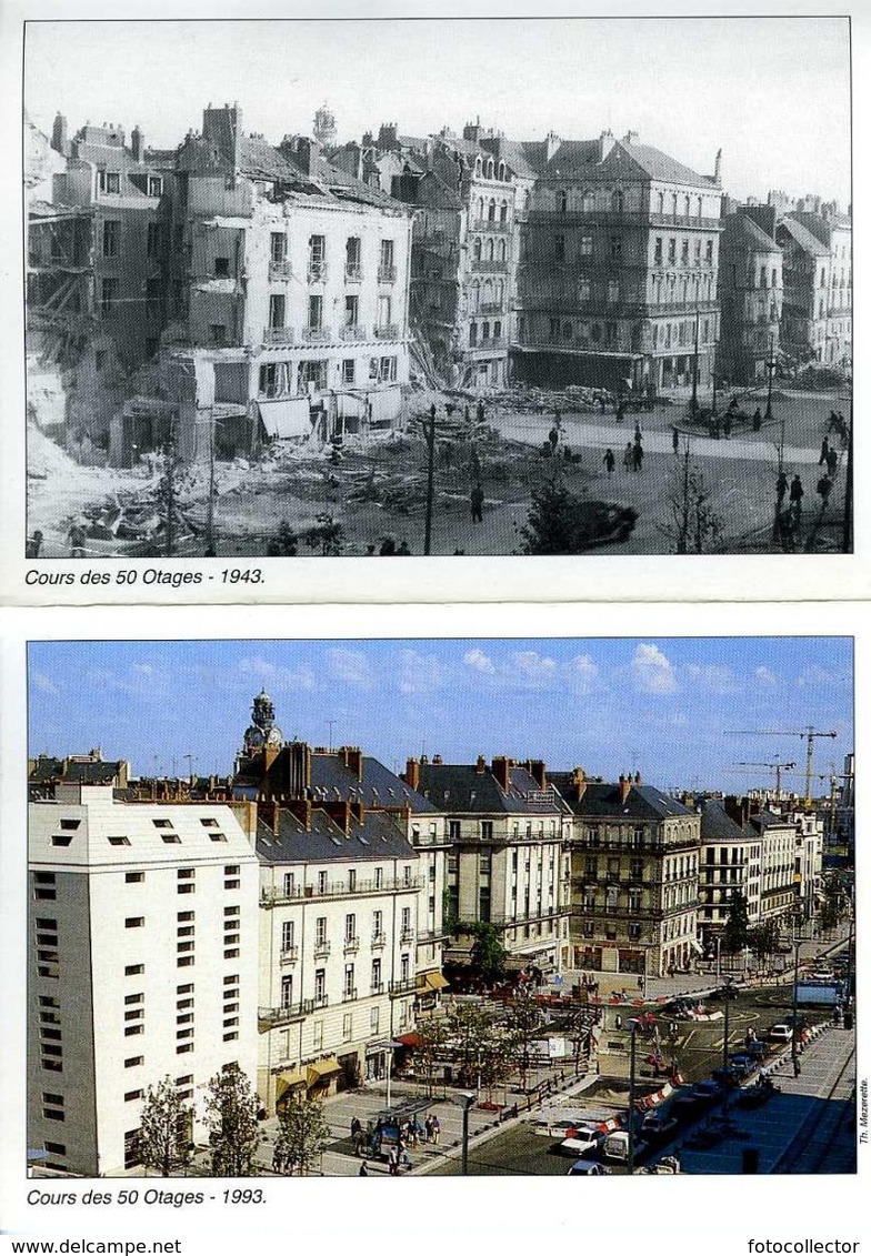 Guerre 39 45 Nantes (44) : Anniversaire Des Bombardements De 1943 Cours Des 50 Otages - Nantes