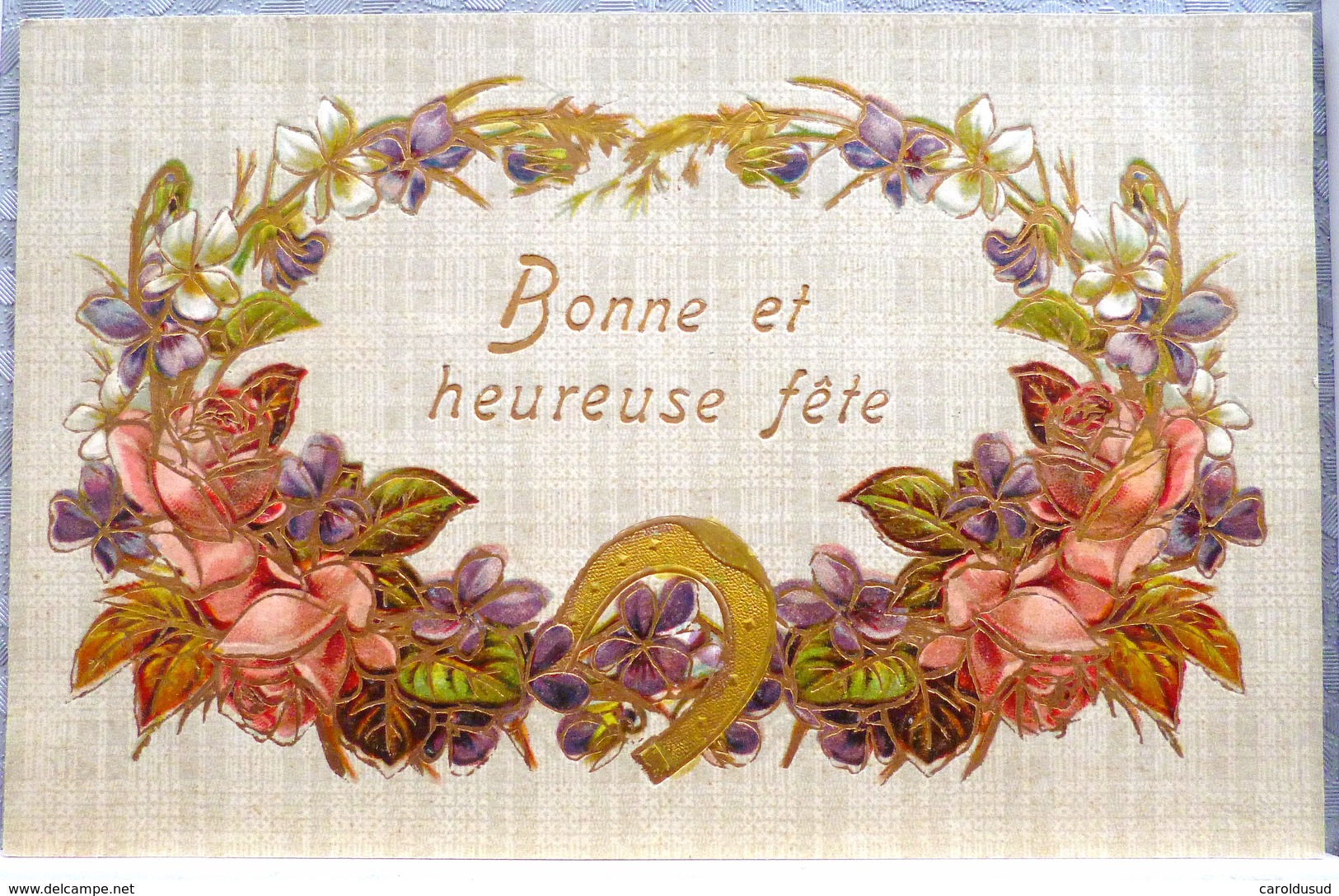 CPA Lot 6 X Litho RELIEF ART NOUVEAU Illustrateur Klein KOPAL E.A.S. THEME VOEUX LANGAGE FLEUR ROSE - Collections & Lots