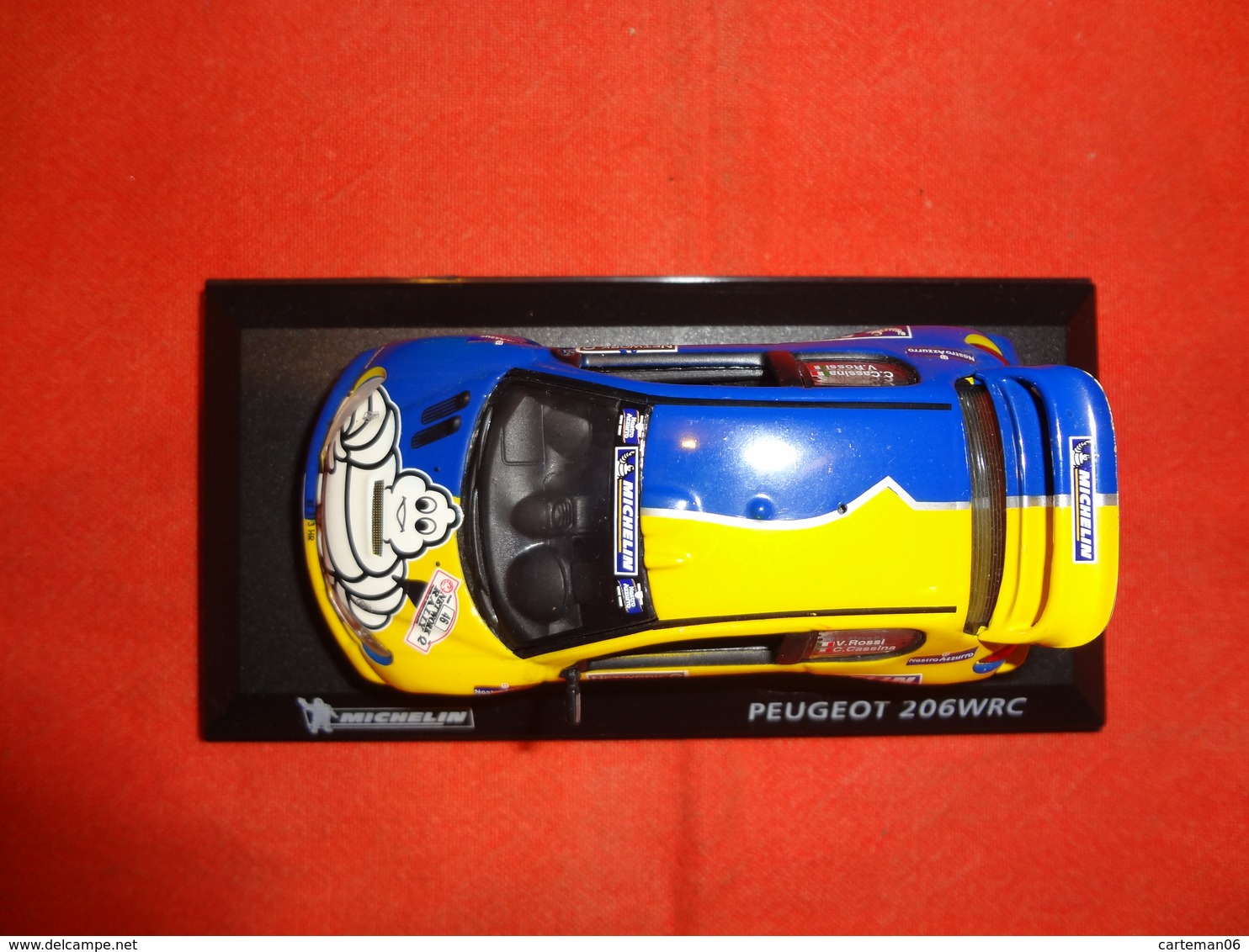 Voiture De Rallye - Peugeot 206 WRC - V. Rossi Et C. Cassina  " Michelin" - 1/43 (bibendum) - Rally