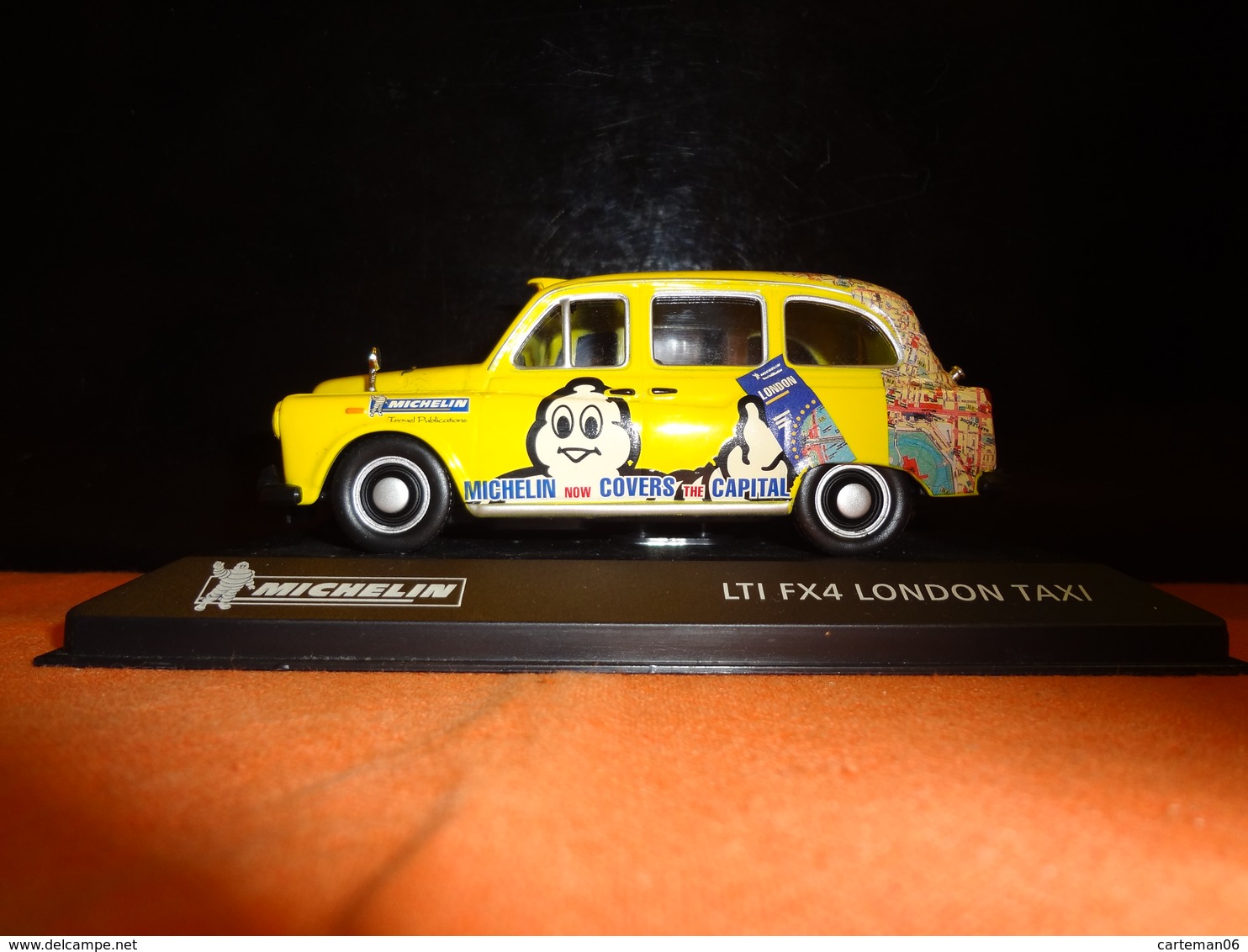 Voiture - Austin LTI FX4 London Taxi  " Michelin" - 1/43 (bibendum) - Publicitaires - Toutes Marques