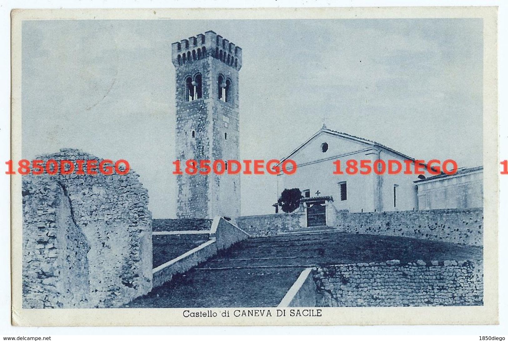 CANEVA DI SACILE - CASTELLO  F/PICCOLO VIAGGIATA 1939 - Pordenone